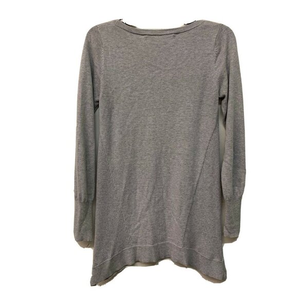 ATHLETA Womens Gray Kitta Cashmere Blend Asymmetrical Pullover Sweater - Picture 2 of 4